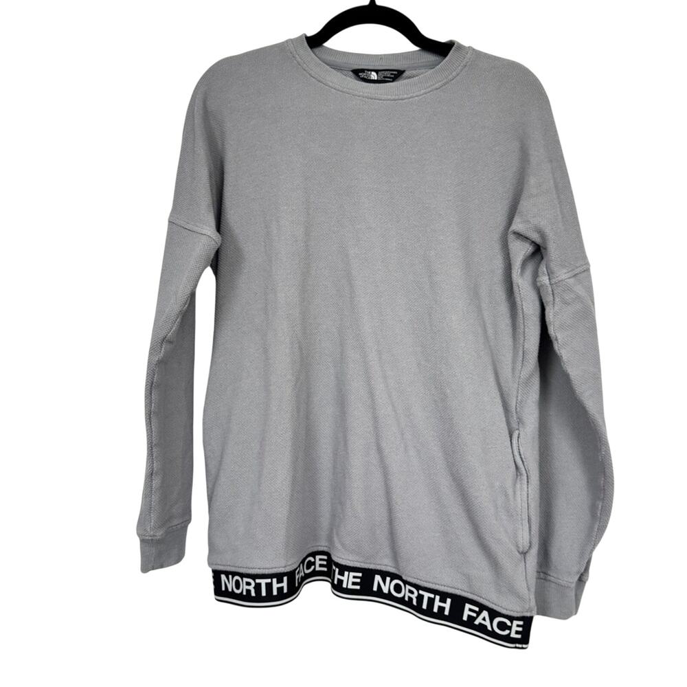 The North Face Grey Thermal Sweater Womens M Outdoors Gorpcore Casual Cozy Warm